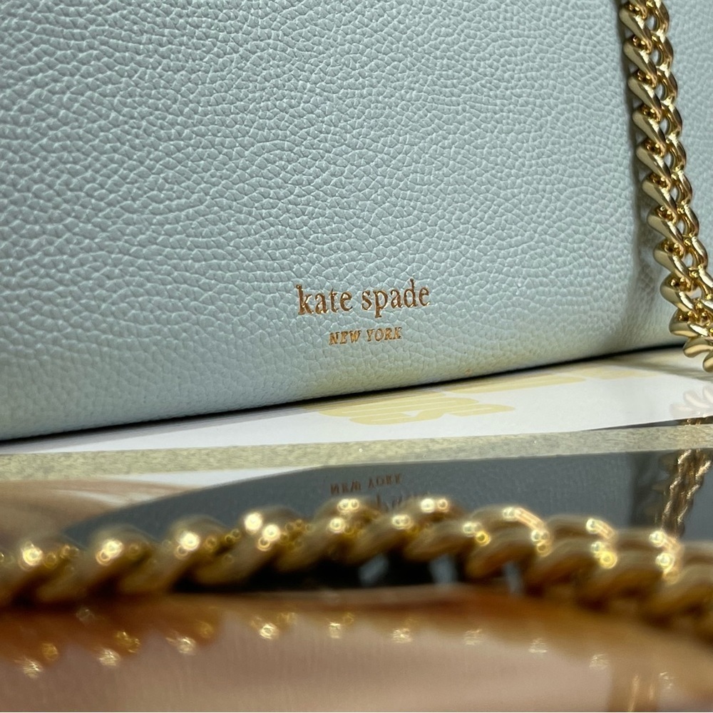 (new+tag) Kate Spade retail Toujours chain clutch cloud mist (dustbag in… - Picture 14 of 16